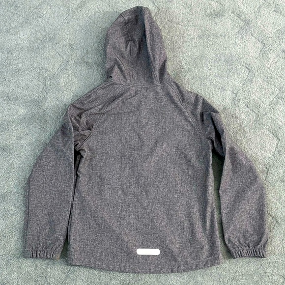 George Boys Gray Hoodie Full Zip Jacket EPIC logo & Reflectors Size XL (14-16) - Picture 8 of 8